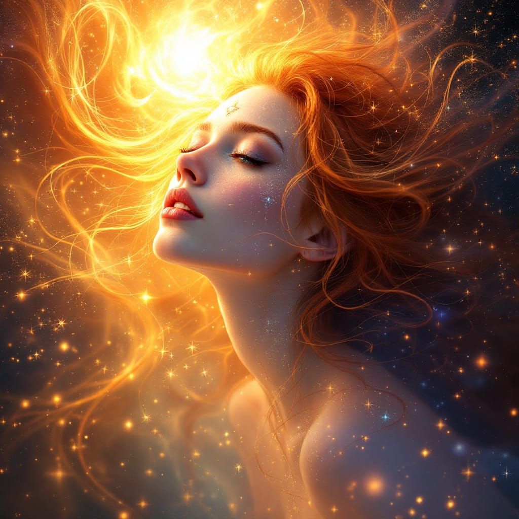 Cosmic Enlightenment: Celestial Woman in the Cosmos