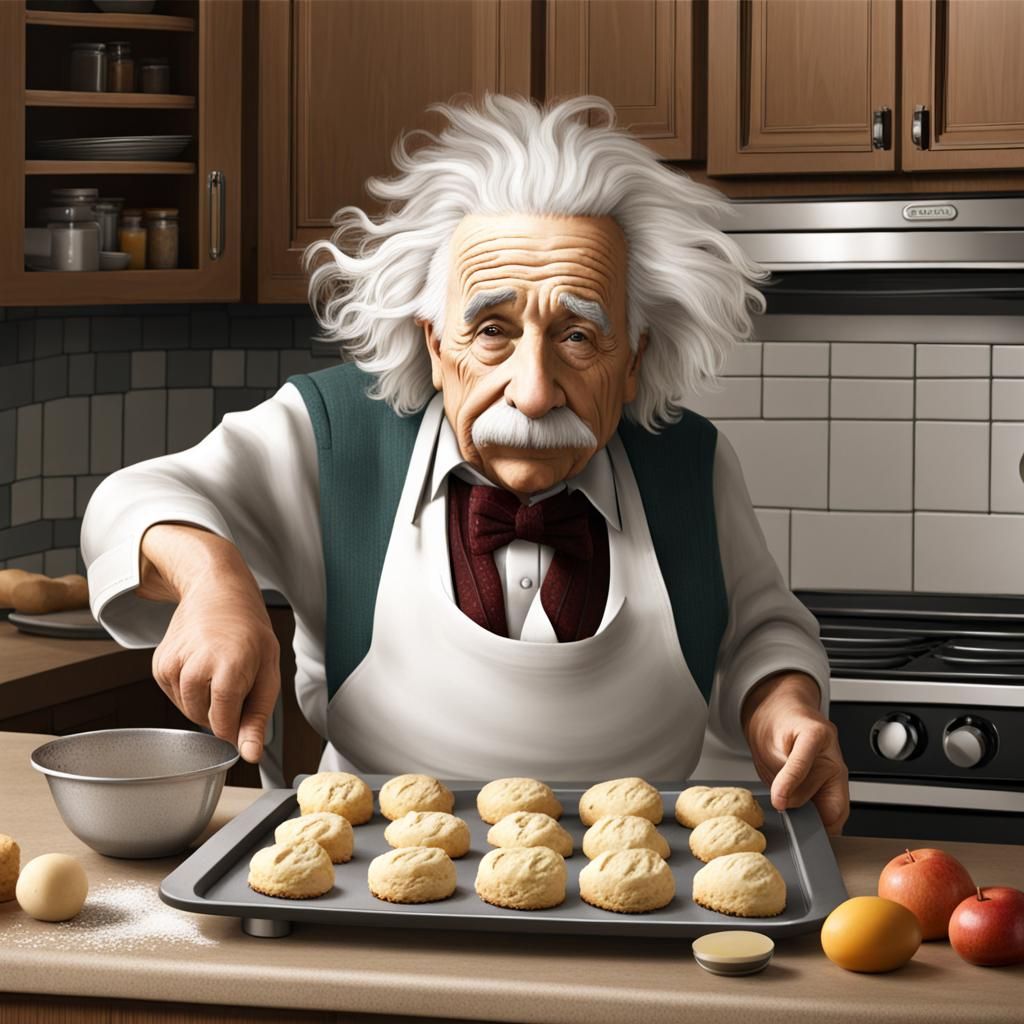 Einstein Baking Scones