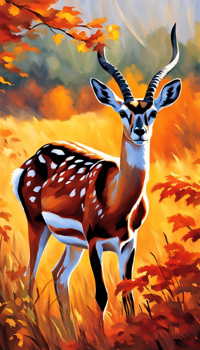 Autumn Landscape, Gazelle (Carienscreations's 🔠 🔠 🔠 ❓❓❓ �...