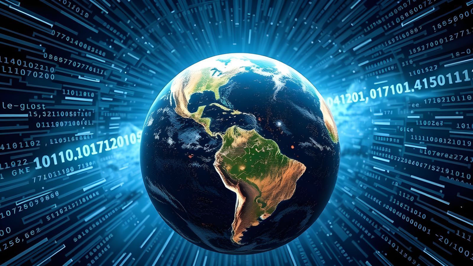 Earth as Advanced Circuit Board in Hyper Realistic 8K