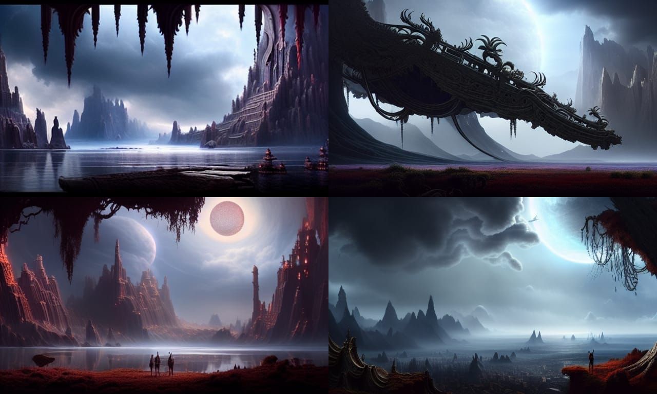 Epic Otherworldly Landscape: Digital Matte Painting