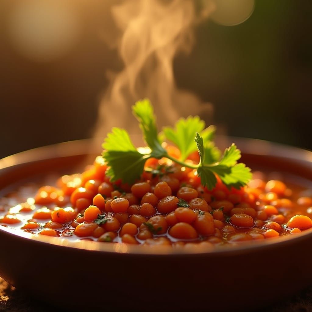 Tasty aeromatic lentils