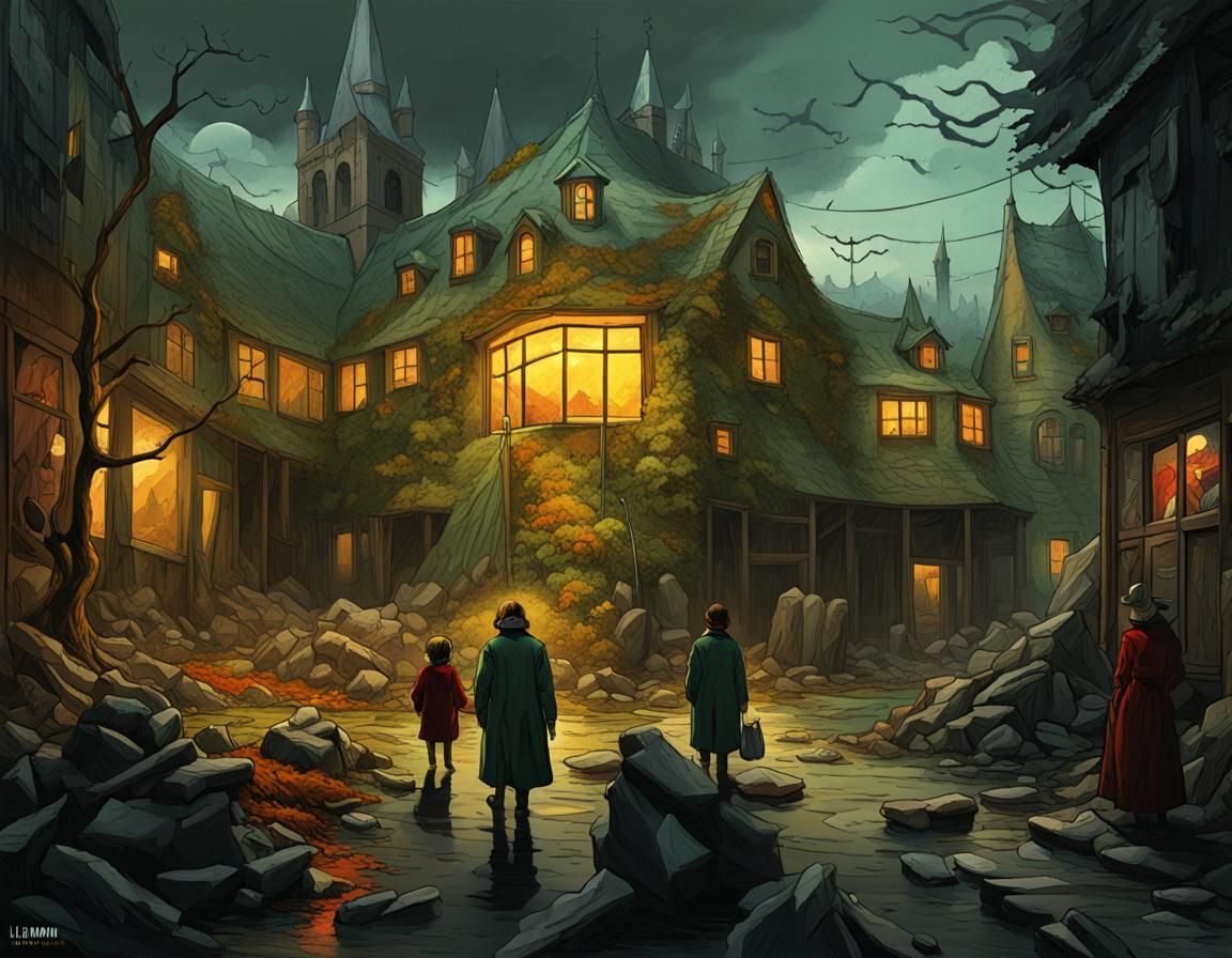 Hopeful Dark Fantasy Art in Modern Comic Style