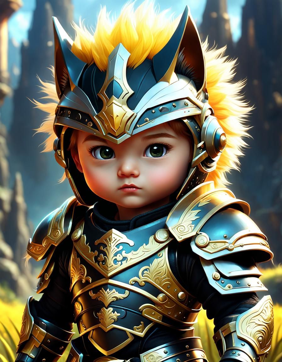 adorable little warrior