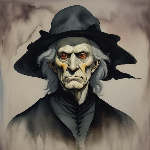 Sinister Nosferatu Sugar Creation in Gouache Style