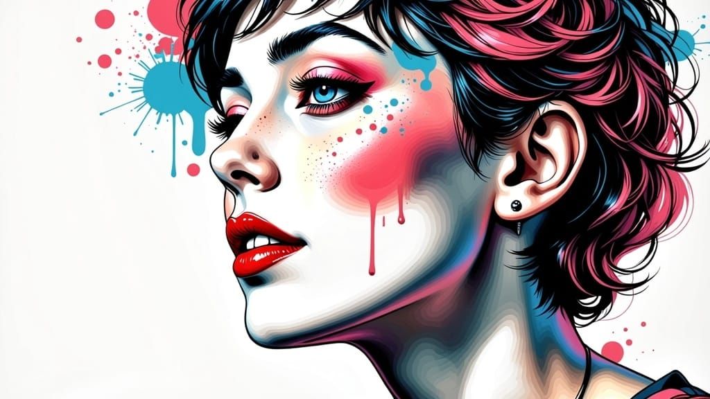 Beautiful female face <lora:Vivid femme faces II:1.0>