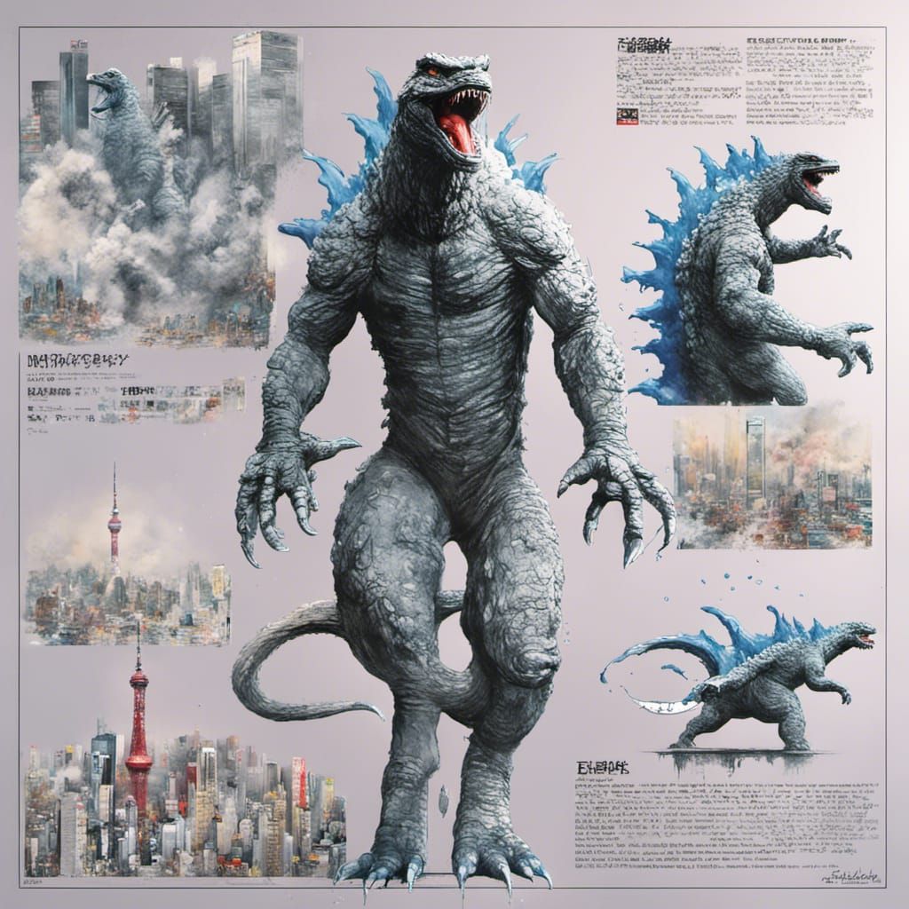 Godzilla's Graffiti Rampage Through Tokyo
