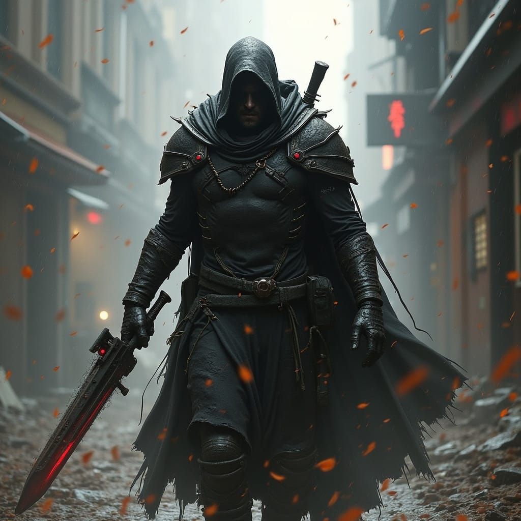 Dark Fantasy World in Grim, Atmospheric Style