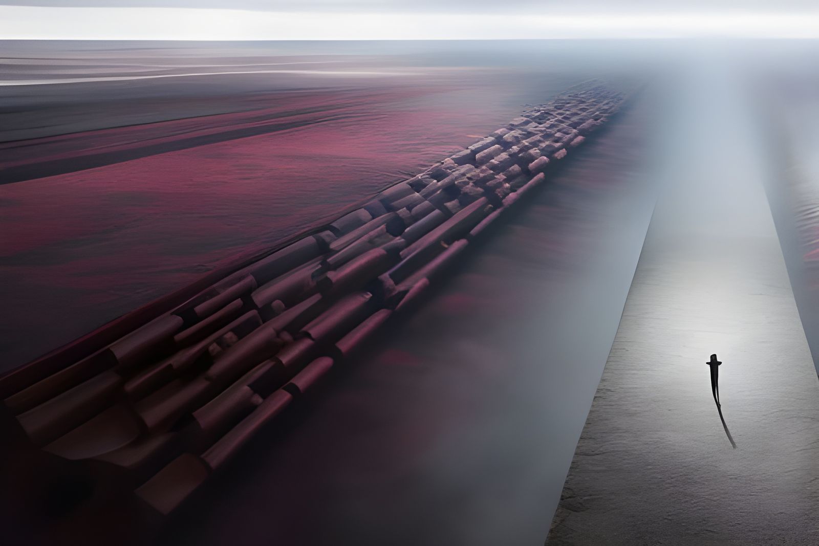 Hallucinatory End of Time Dreamscape in Richter Style