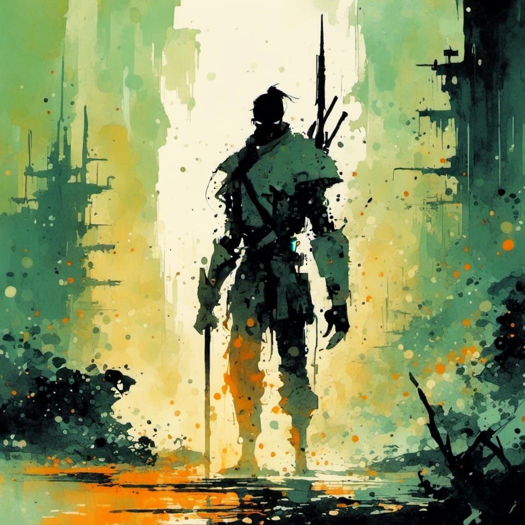 <lora:Fae Space:1.0> in the minimalist illustrative style of...