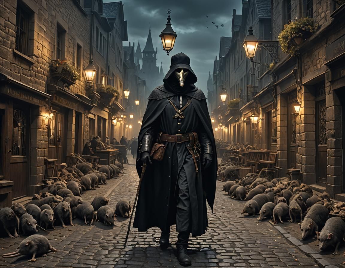 plague doctor in rat town