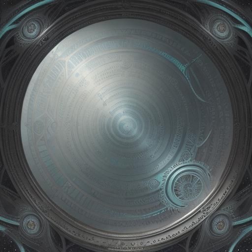 Arid Watercolor Eye with Fractal Background