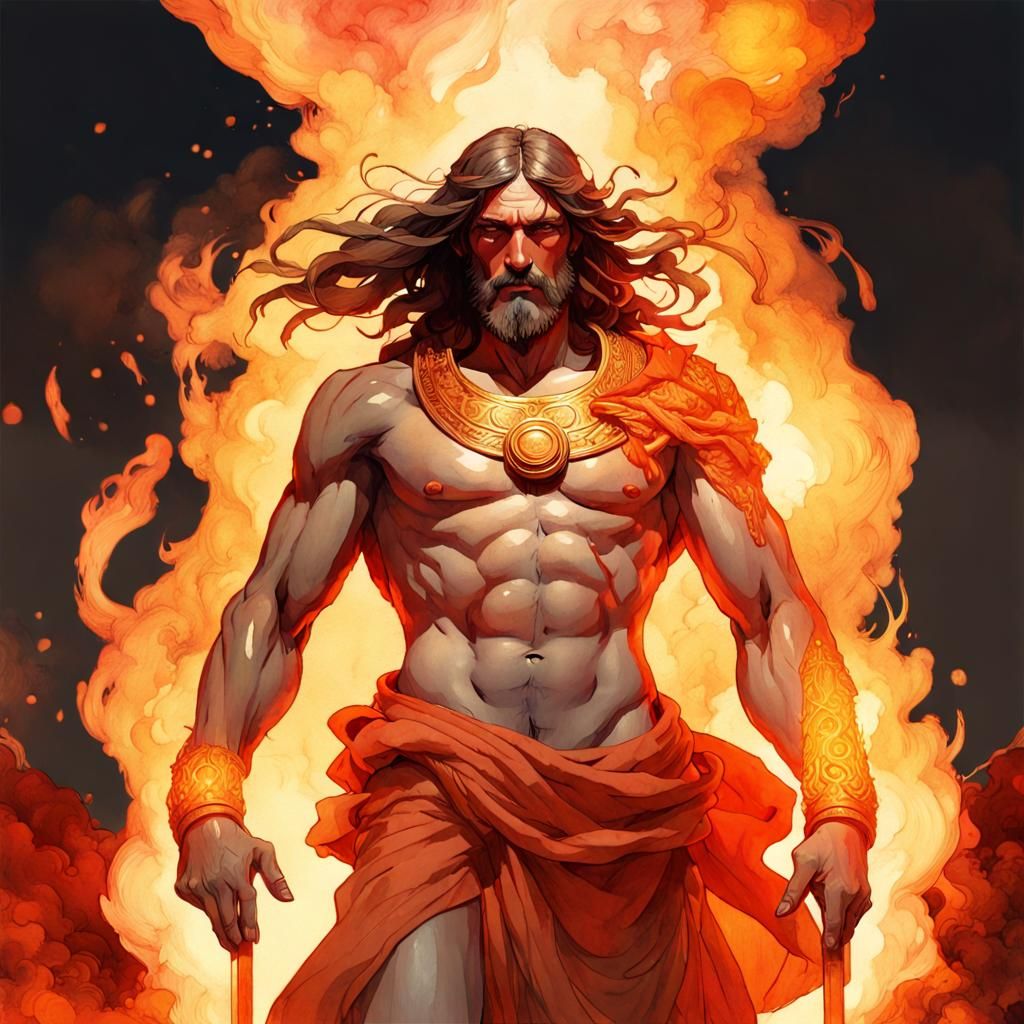 Hephaistos god of fire
