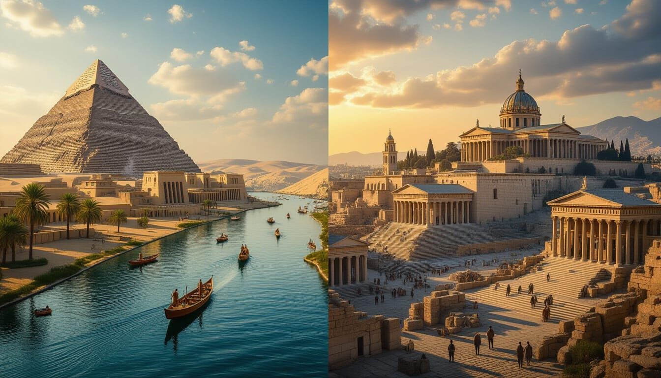 Egypt And Greece. The Cradle of Civilization.