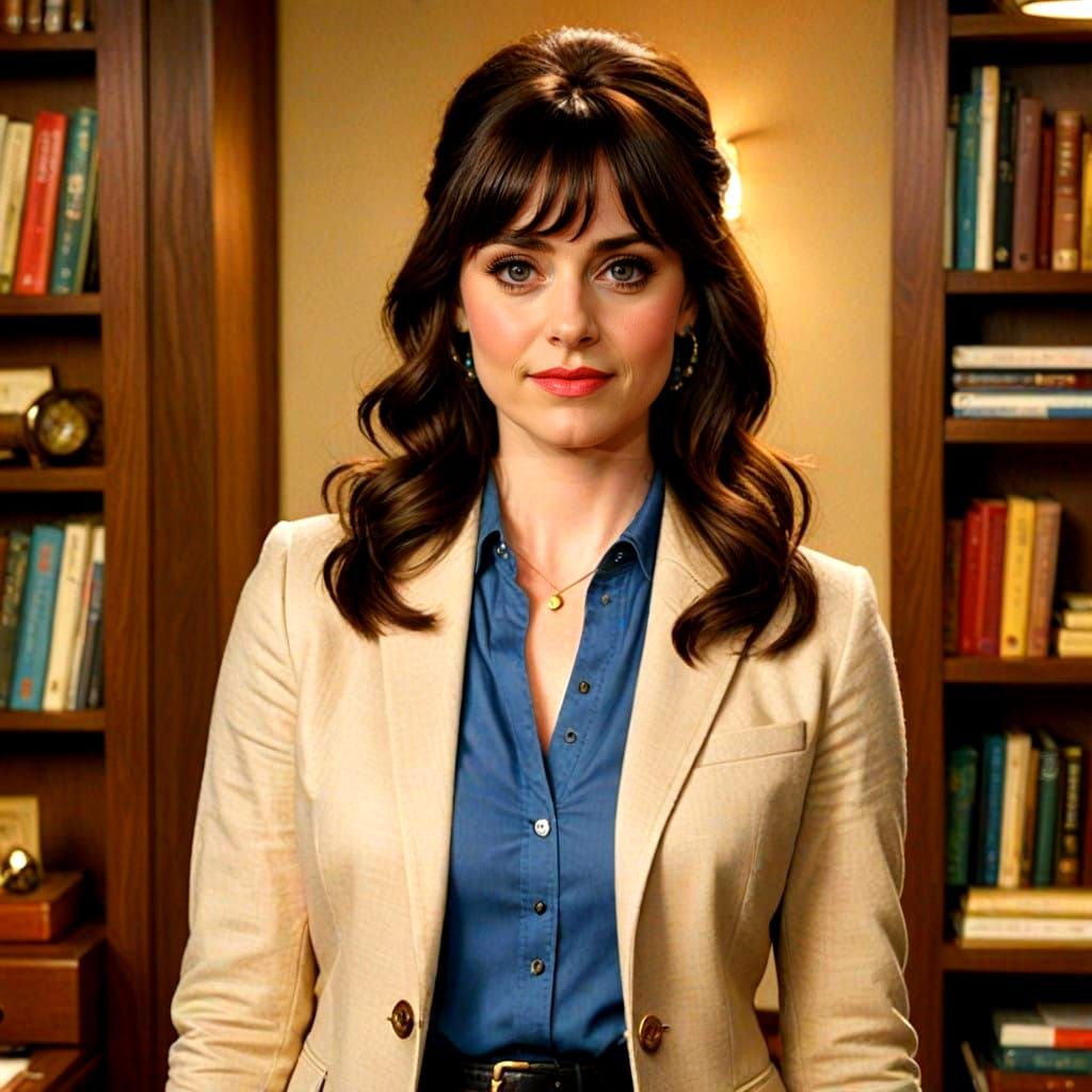 Mature Woman in Chic 70s Style