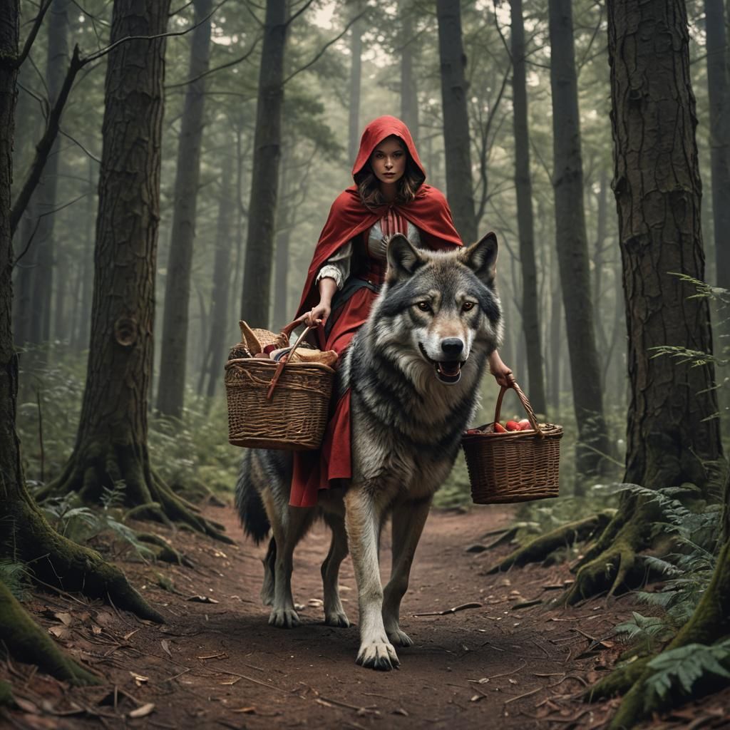 Little Red Riding Hood Rides a Wolf