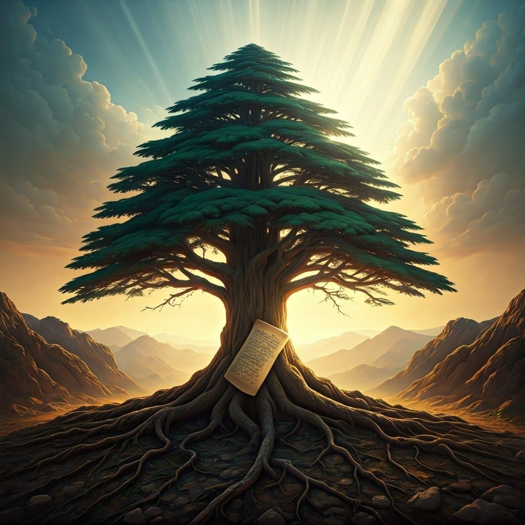 Majestic Cedar Tree Enshrines Ancient Torah Scroll in Lebano...
