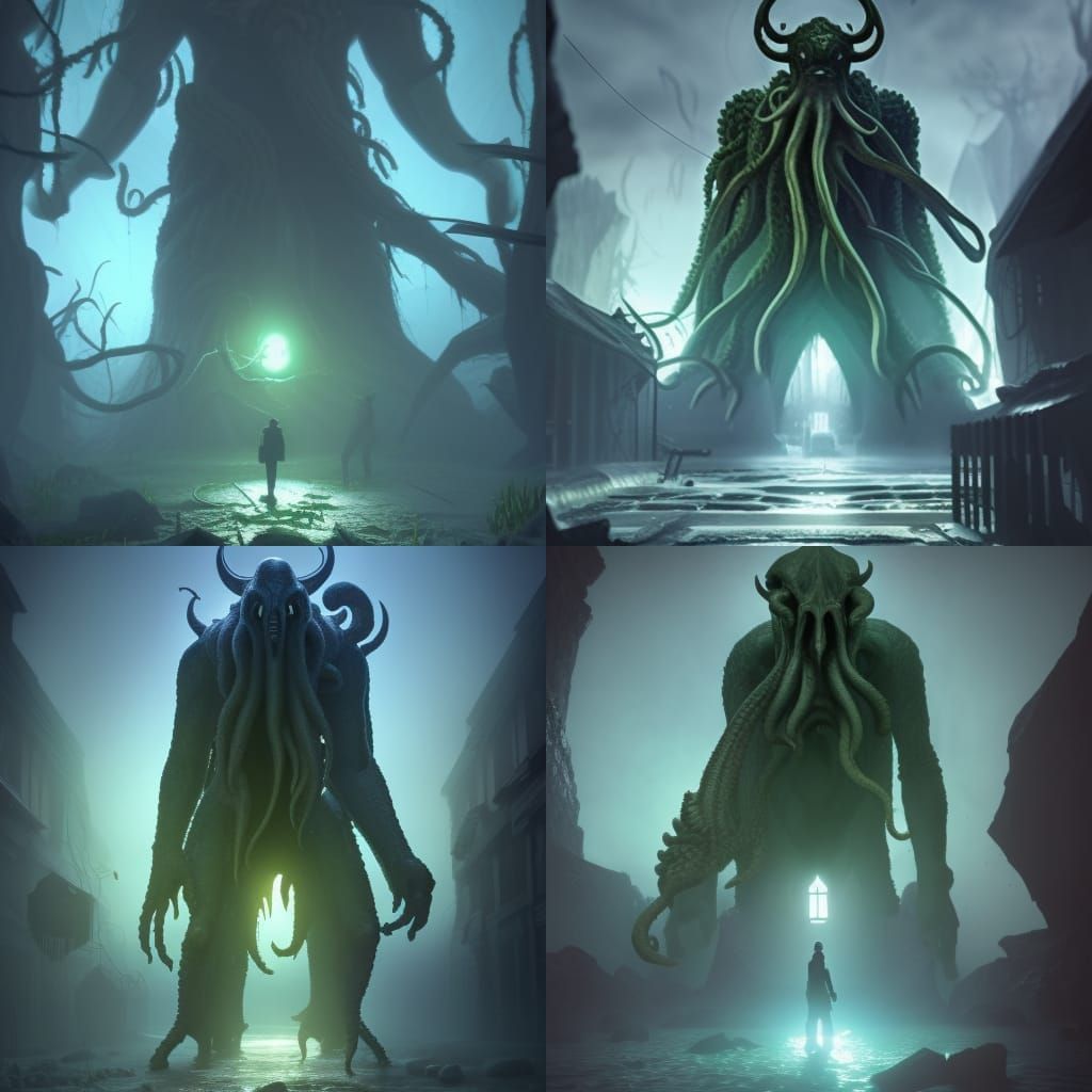 Cthulhu Emerges: 3D Cinematic Game Art