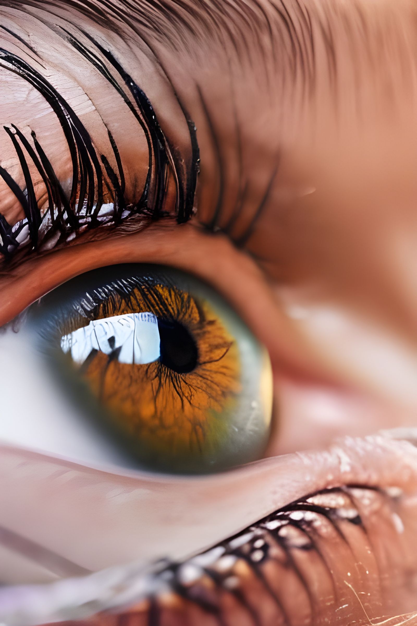 Striking Close-up of Human Eyes
