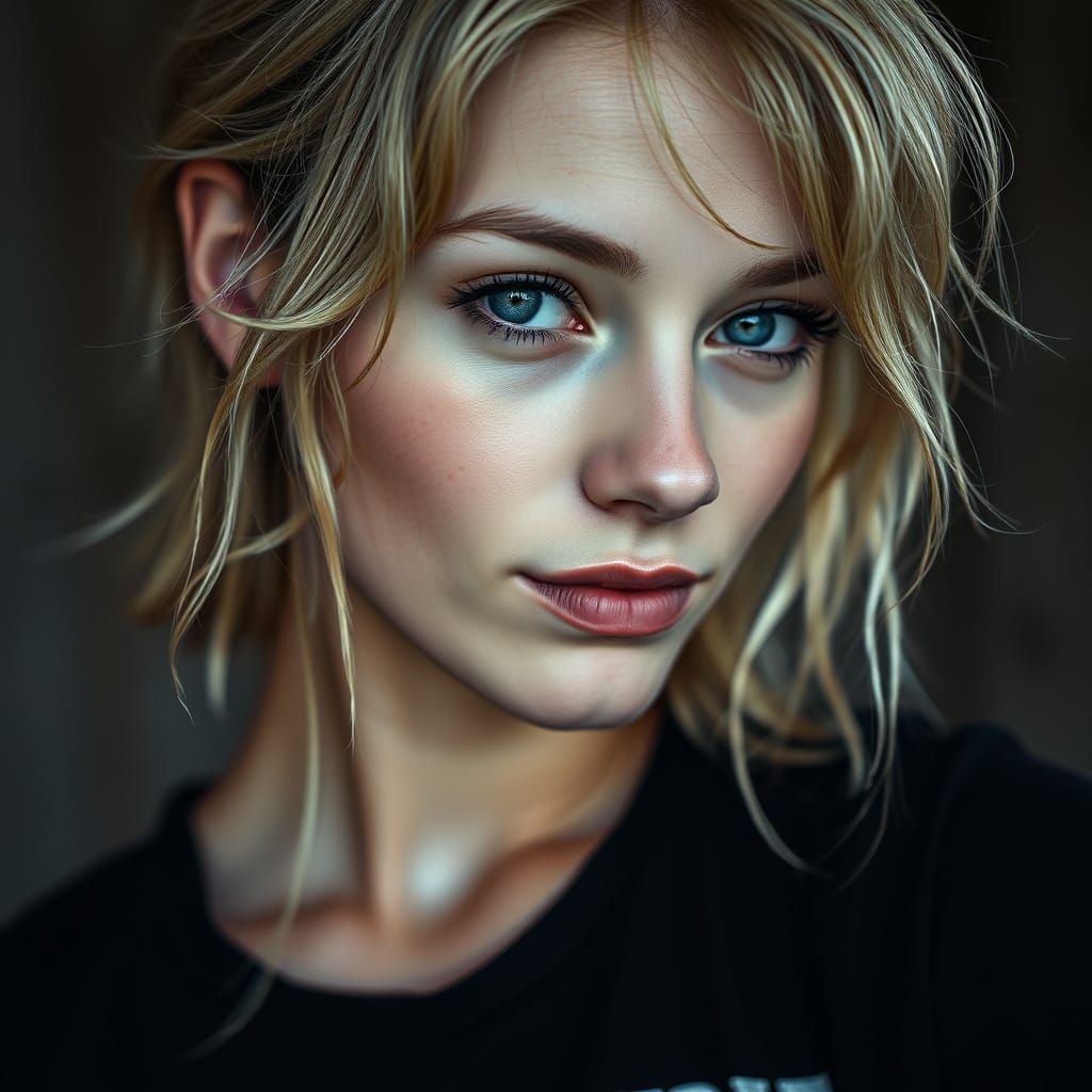 Ethereal Russian Beauty in Moody Portrait