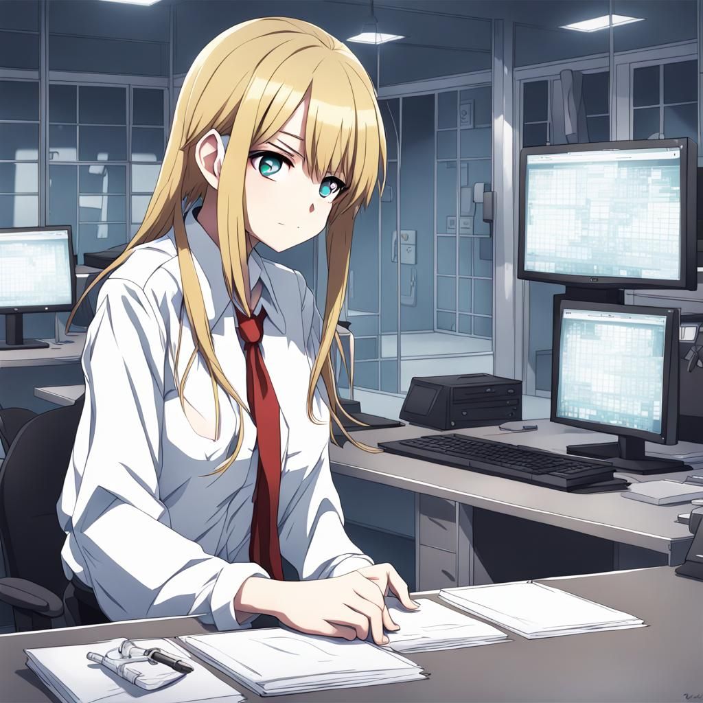 Anime Style Pinup Illustration