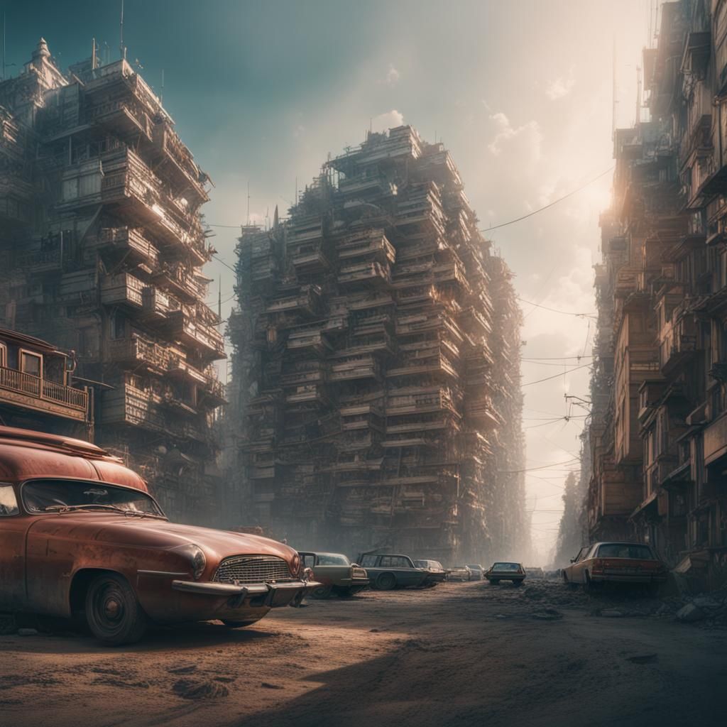 Dramatic 3D Double Exposure Digital Matte Painting