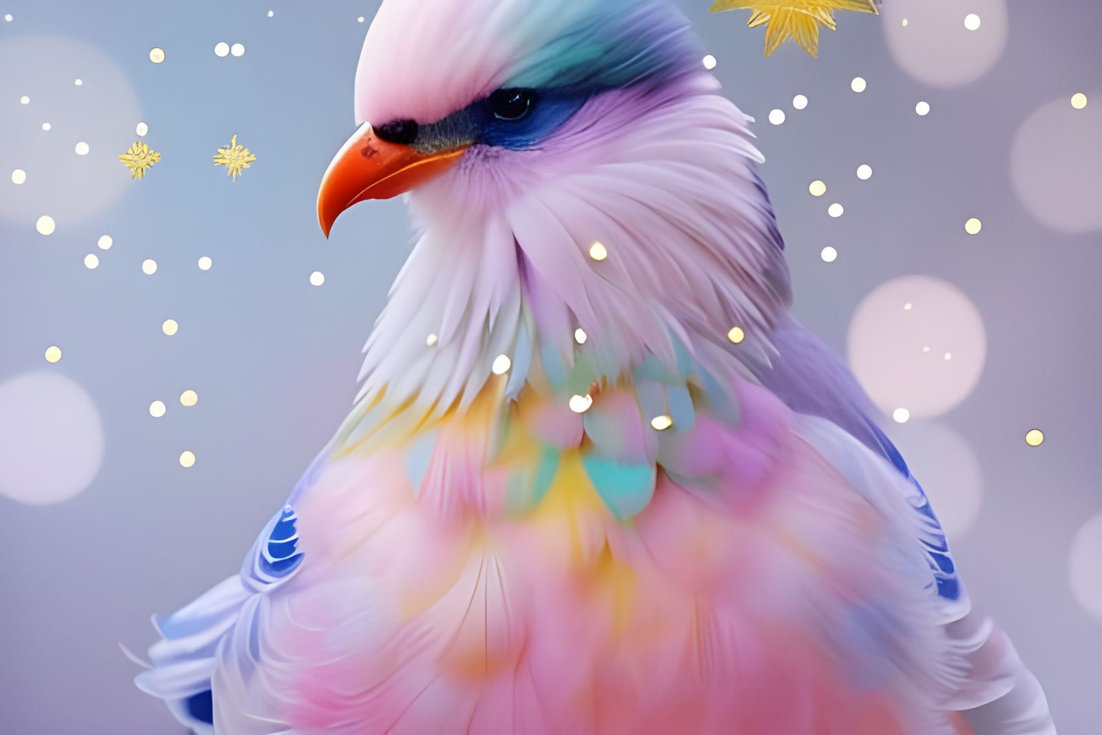 Colourful dove