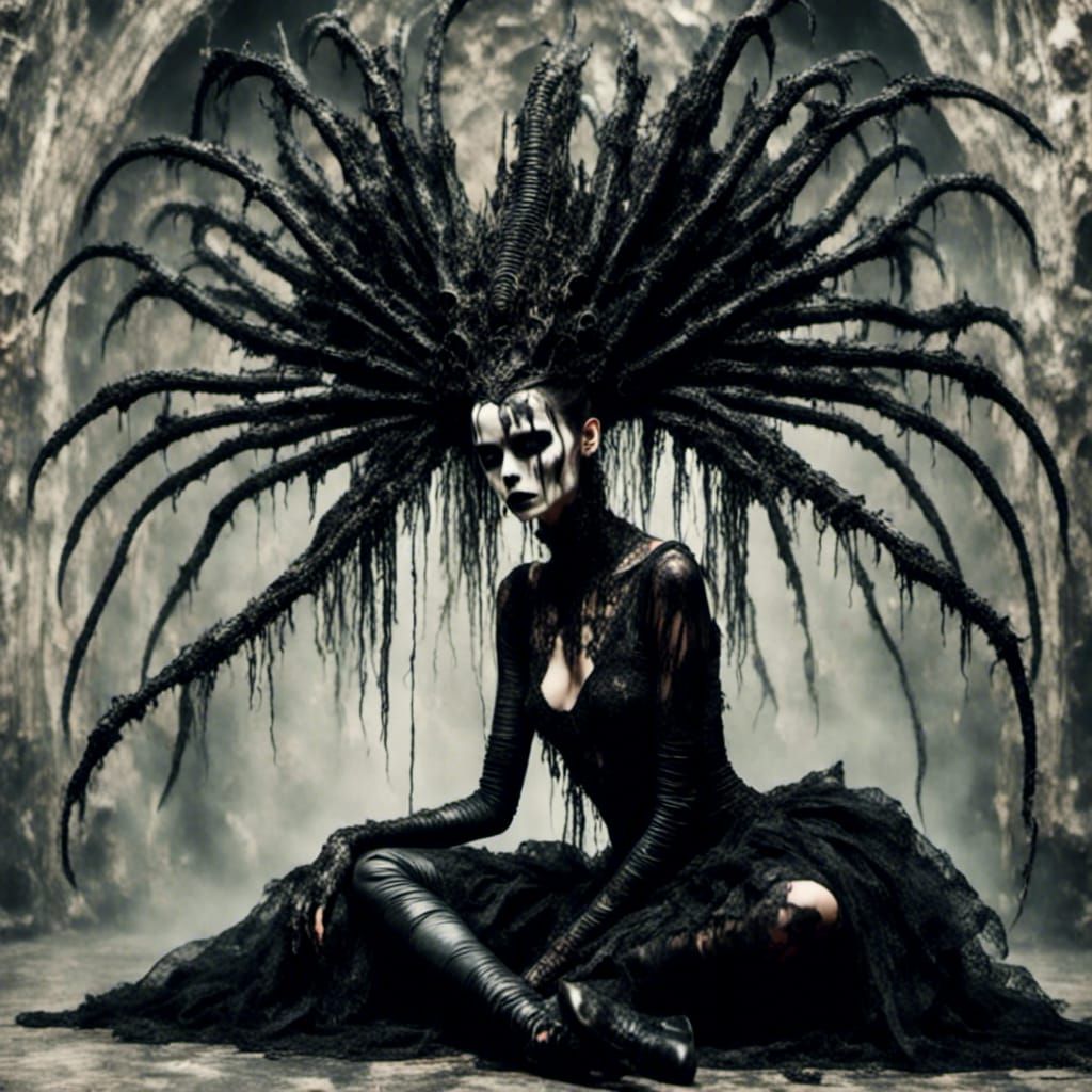 Alien Ballerina in Giger Style