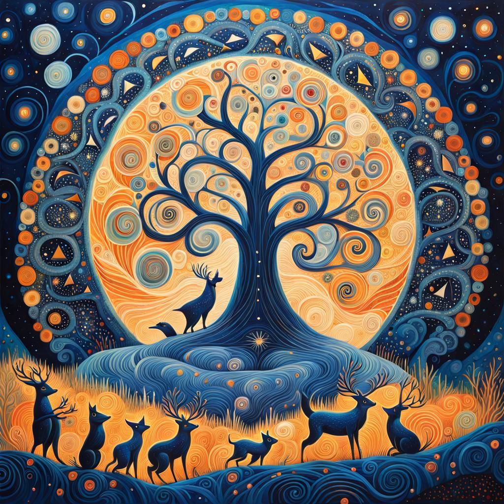 Festive Animal Celebration in Bioluminescent Christmas Maze