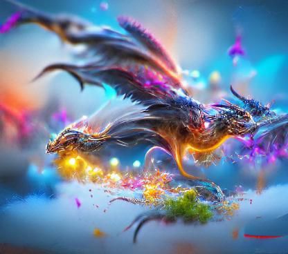 Enchanting Dragon Shimmers with Magic