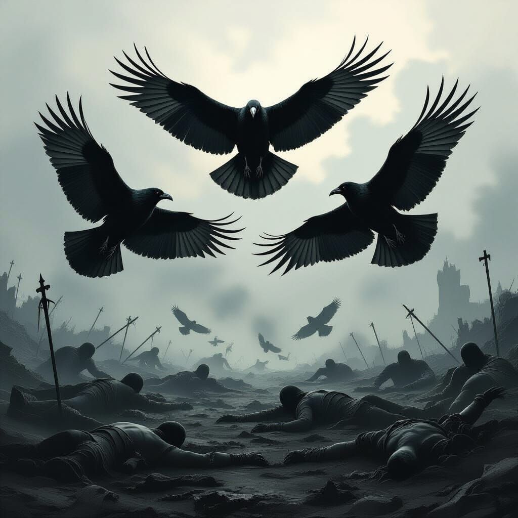 Four Ravens Over 1246 Battlefield