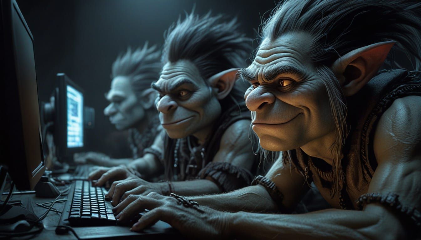 Trolls Trolling: A Dark Fantasy Satire