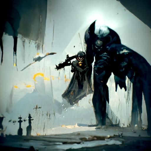 Batman in Sinister Combat