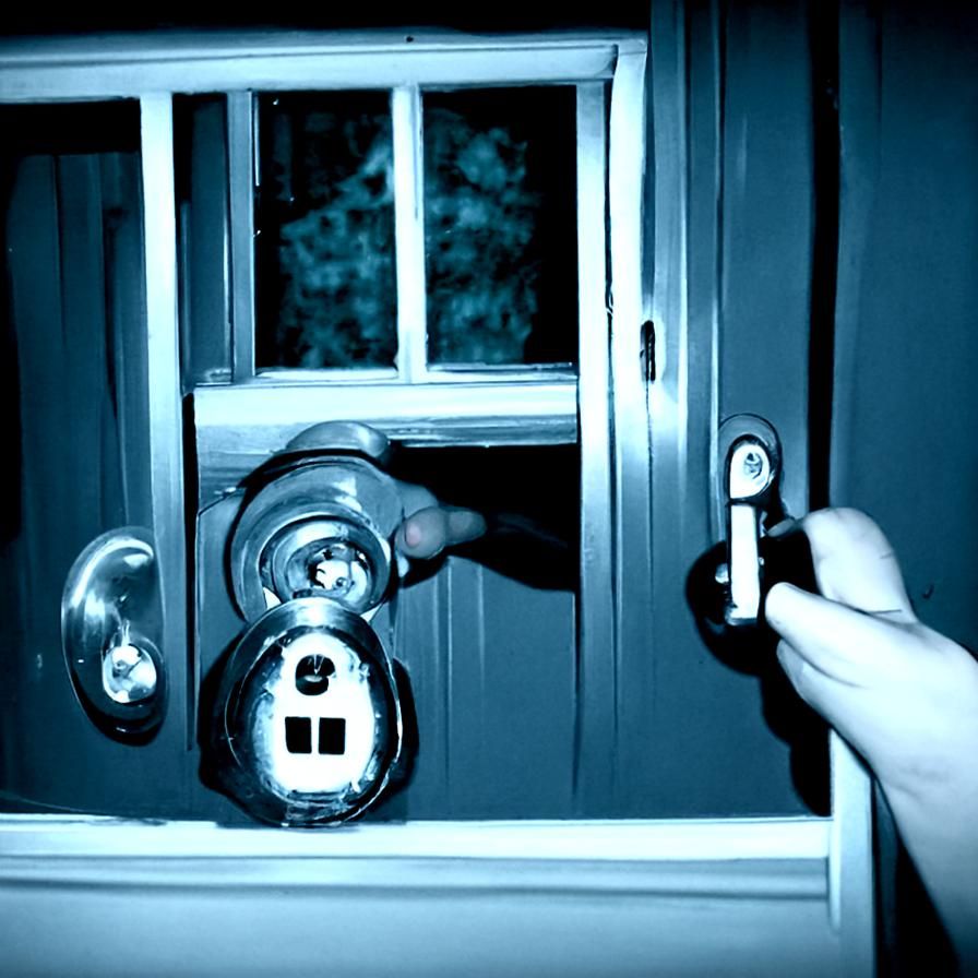 Unsettling Hallway: Questioning the Night's Lock