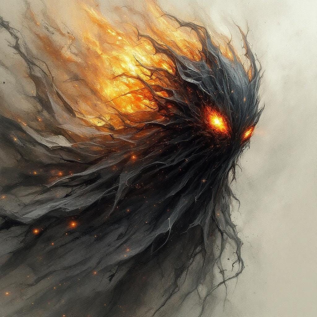 Celestial Beast in Dark Art Style