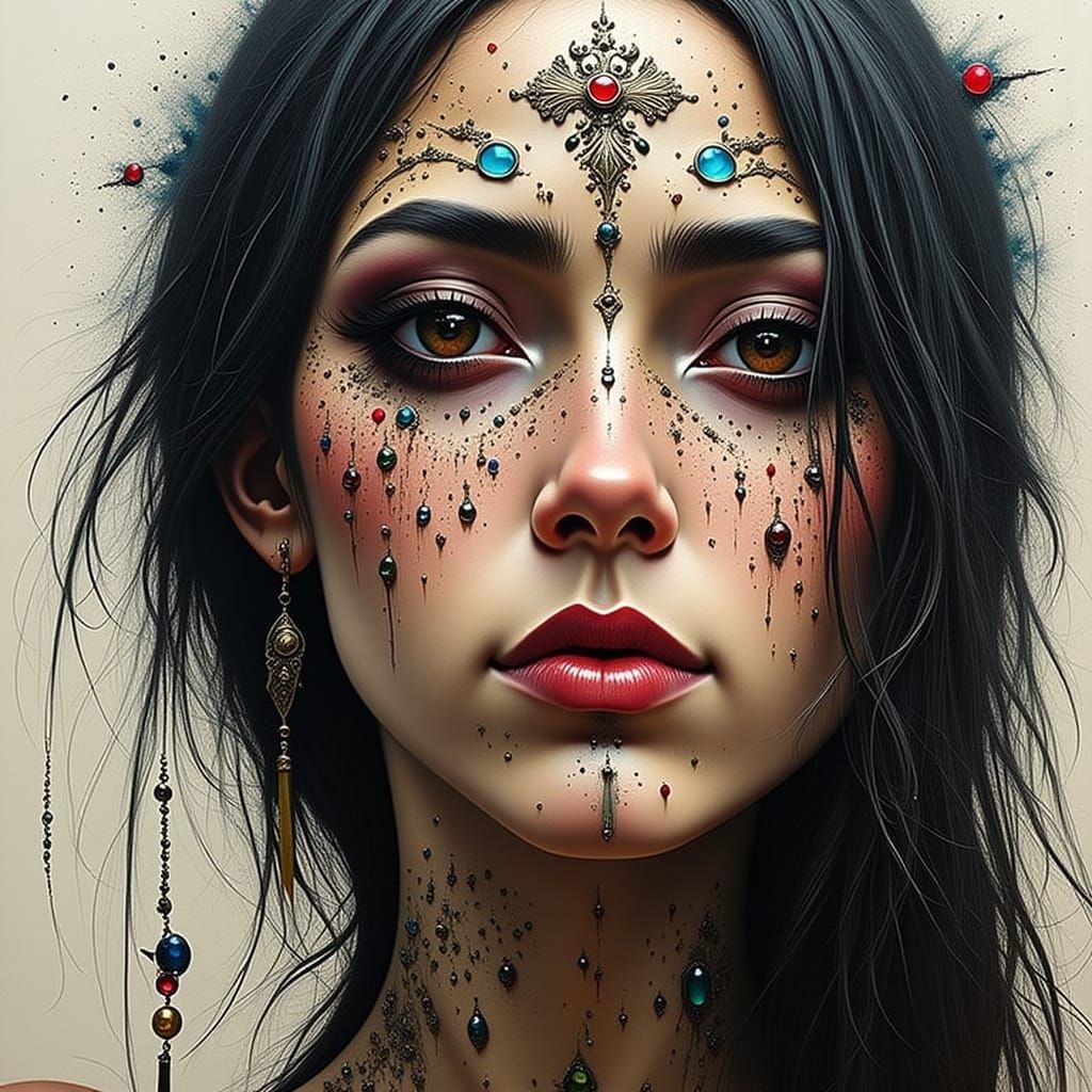 Goth Aesthetic with Dark Urban Scenery