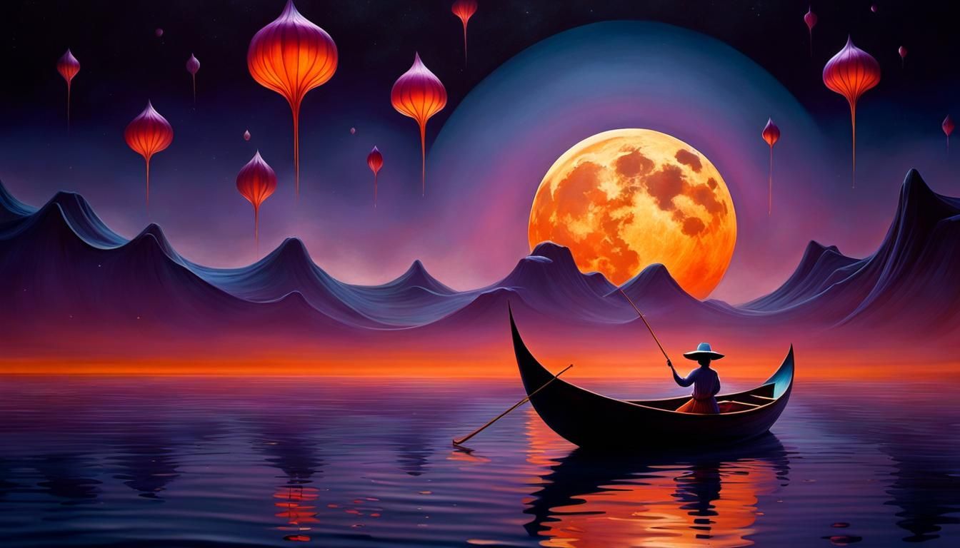 Riding a Dewdrop in the Dark Ocean