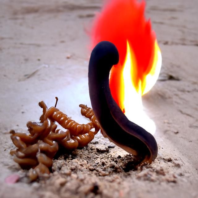 Abstract Worm Fire Visualisation