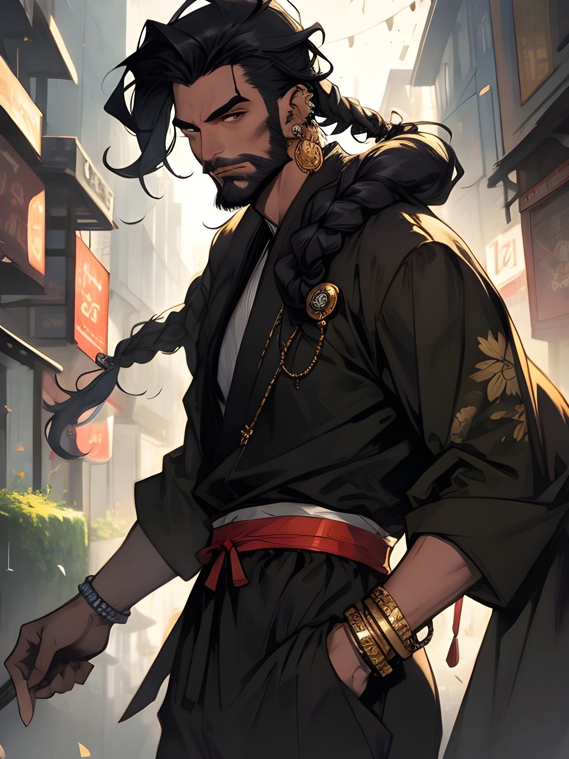 Cute Cartoon Boy Portrait in Detailed Art Style