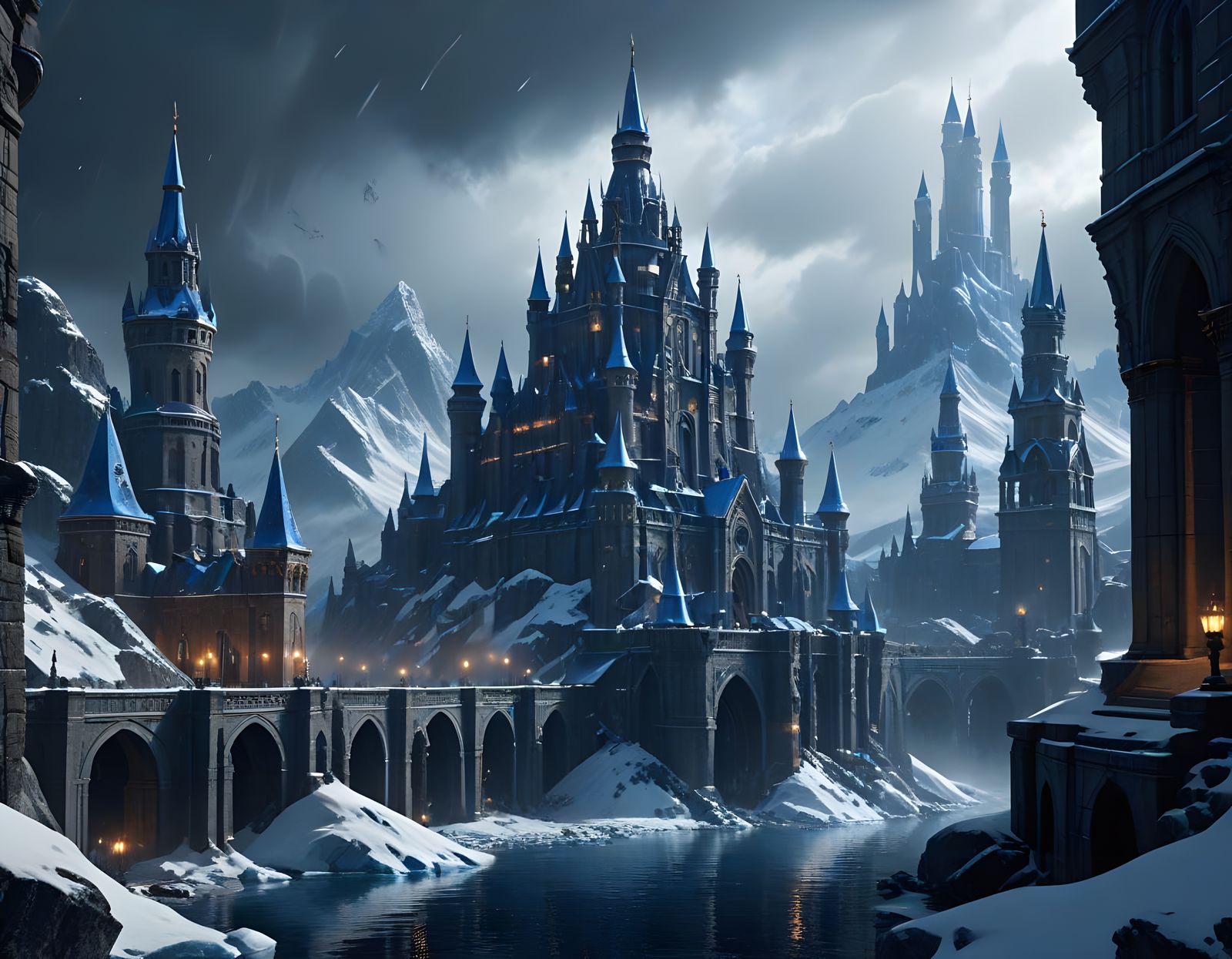 Epic Dark Fantasy City of Saphyra
