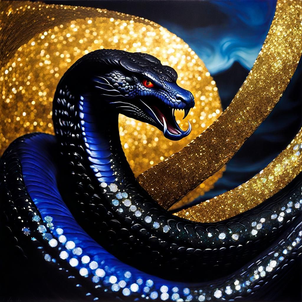 Eldritch Horror Cobra in Thick Oil Paint
