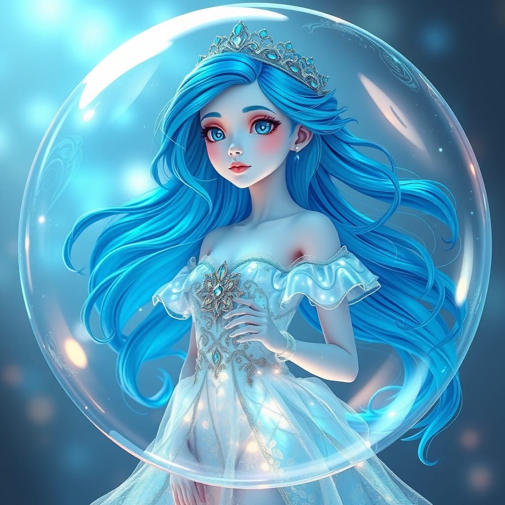 Ethereal Princess in Celestial Bubble
