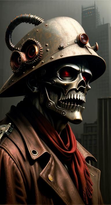 Steampunk Fairy in Surrealist Portrait