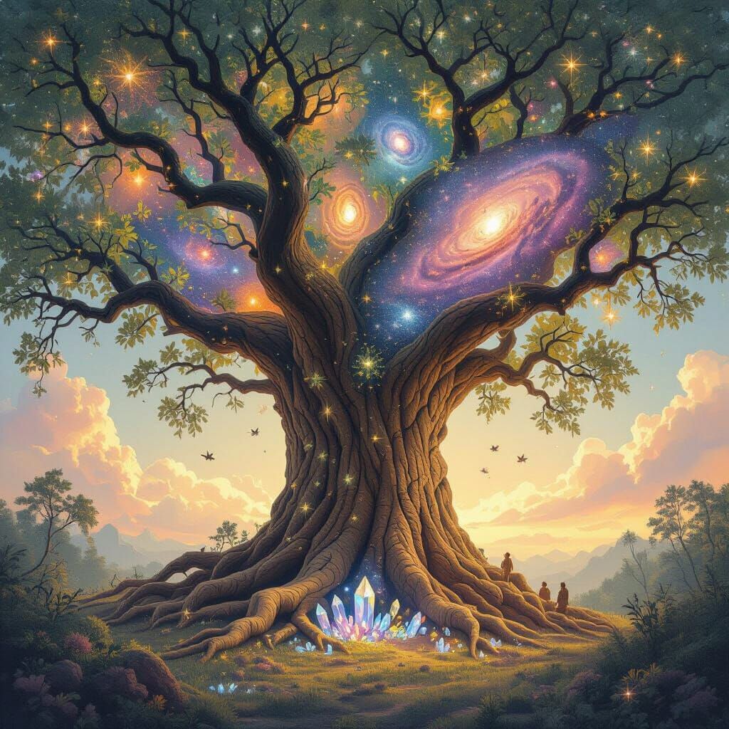 Cosmic Tree of Galaxies and Nebulae