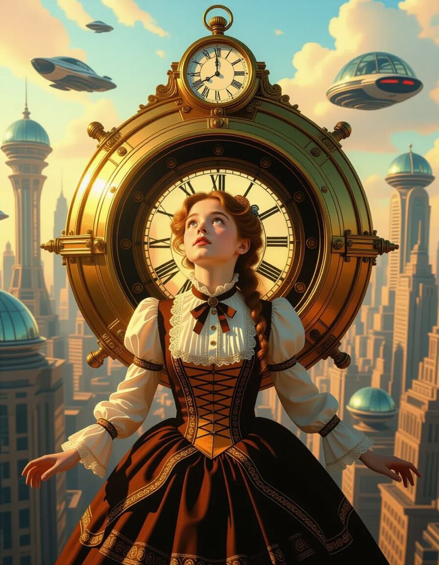 Victorian Girl's Sci-Fi Time Travel Adventure