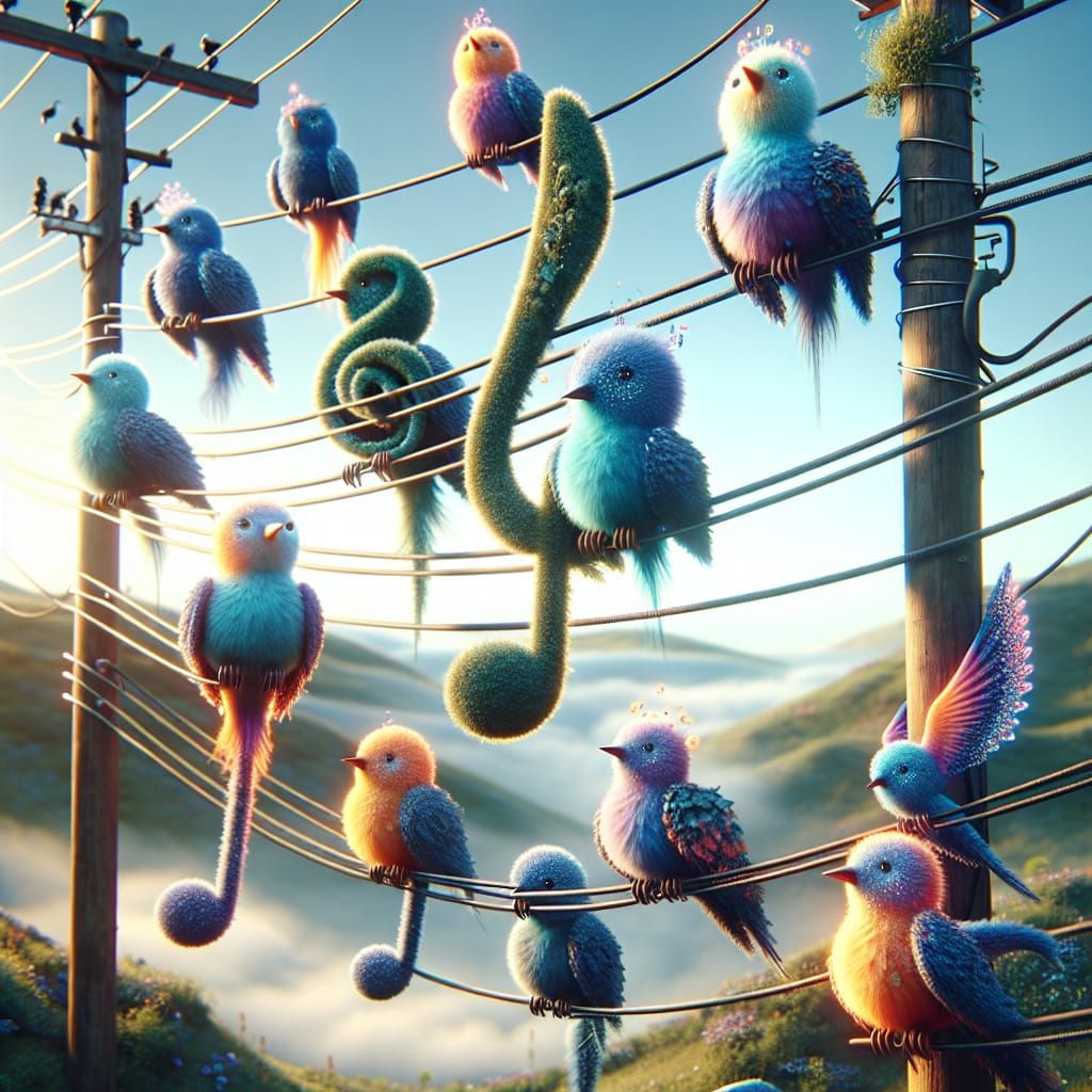 Musical Birds Compose a Song in Fantasy Setting