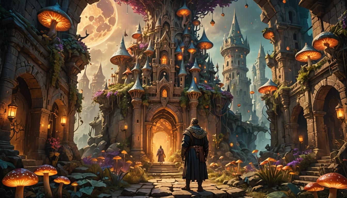 Mystical King in Ancient Kingdom: Fantasy Concept Art