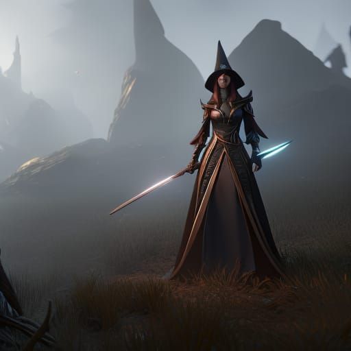 Witches in Dark Fantasy Style