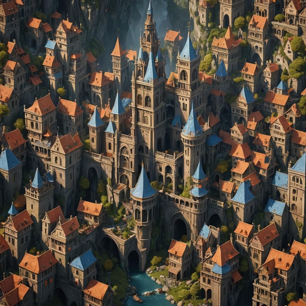 Fantastical Nessun Dorma Concept Art in Deep Color