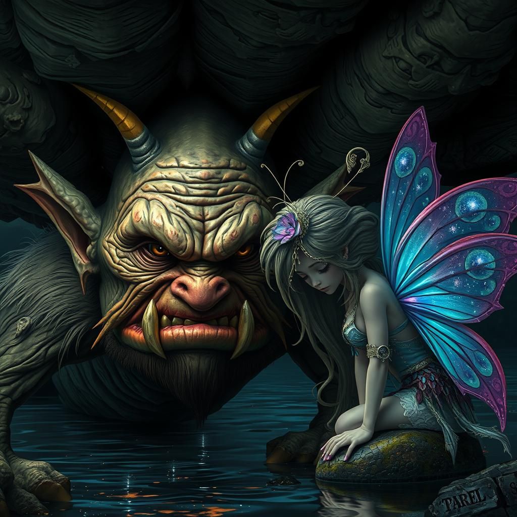 Troll and Fairy: A Hyperrealistic Digital Portrait